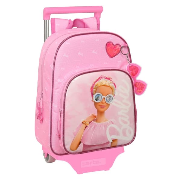 Reppu pyörillä Barbie Girl Pinkki 26 x 34 x 11 cm