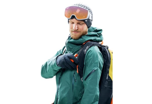 Deuter Alproof Lite 22 Avalanche Rygsæk - Gurkemeje/Sort