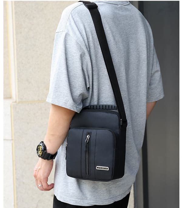 INF Lærredstasker til mænd, afslappet skuldertaske Crossbody taske