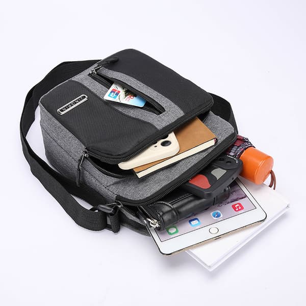INF Lærredstasker til mænd, afslappet skuldertaske Crossbody taske