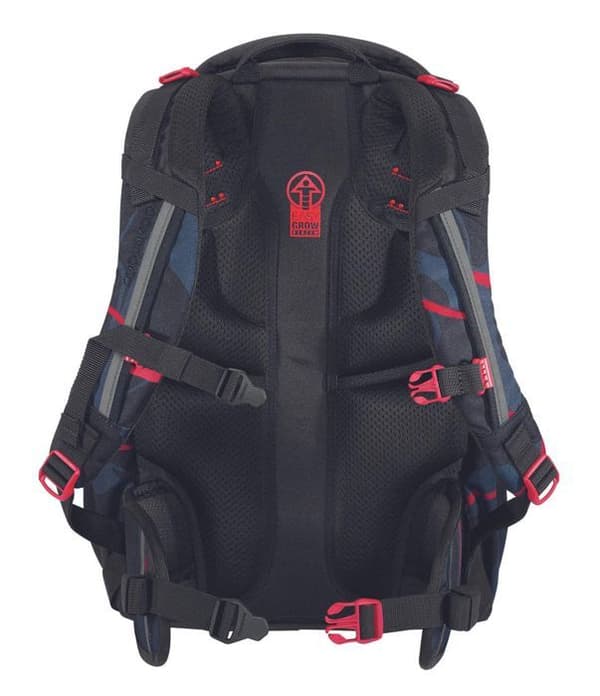 Skolryggsäck - coocazoo - Mate Skolryggsäck - Svart/Röd - 43x27x21 cm - 1.42 kg
