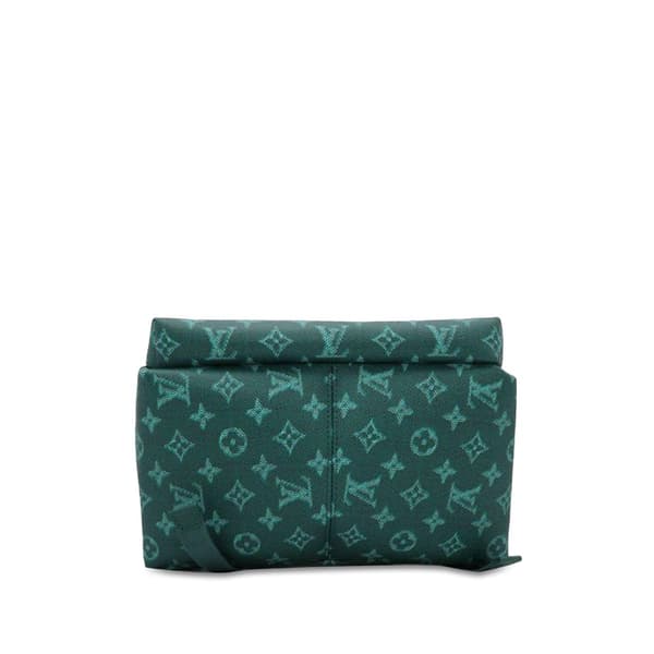 Pre-owned Louis Vuitton Monogram Heritage Discovery Backpack PM Green