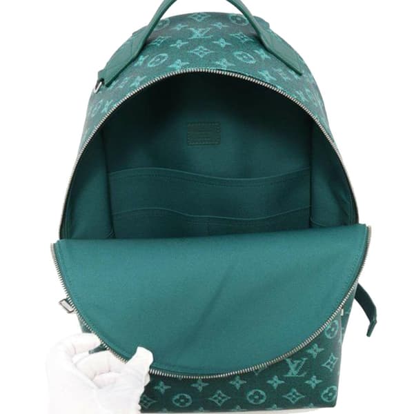 Pre-owned Louis Vuitton Monogram Heritage Discovery Backpack PM Green