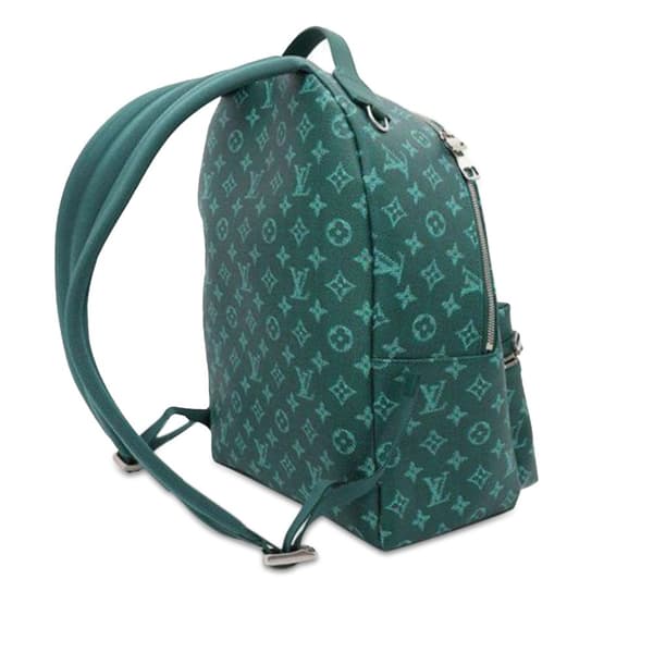 Pre-owned Louis Vuitton Monogram Heritage Discovery Backpack PM Green