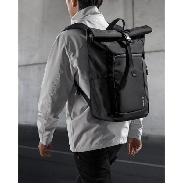 Sac à Dos tomtoc T61 Laptop Rolltop - 17-20 Liter - Svart