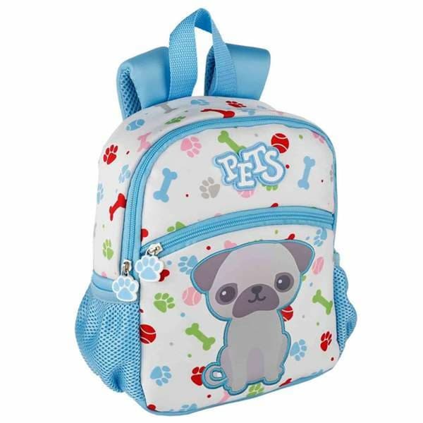 Skolebag Pets Blå 26 x 21 x 9 cm Bulldog