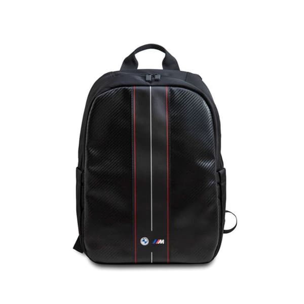 BMW Kolförmiga röda ränder - Ryggsäck för 16" bärbar dator (svart)