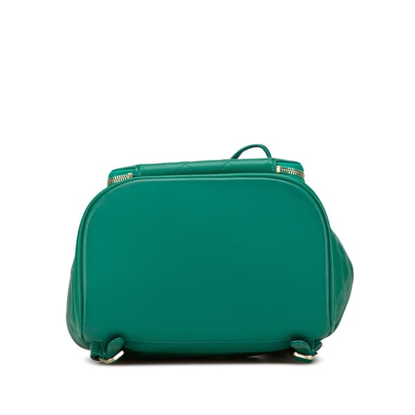 Pre-owned Chanel Caviar Business Affinity Backpack Green