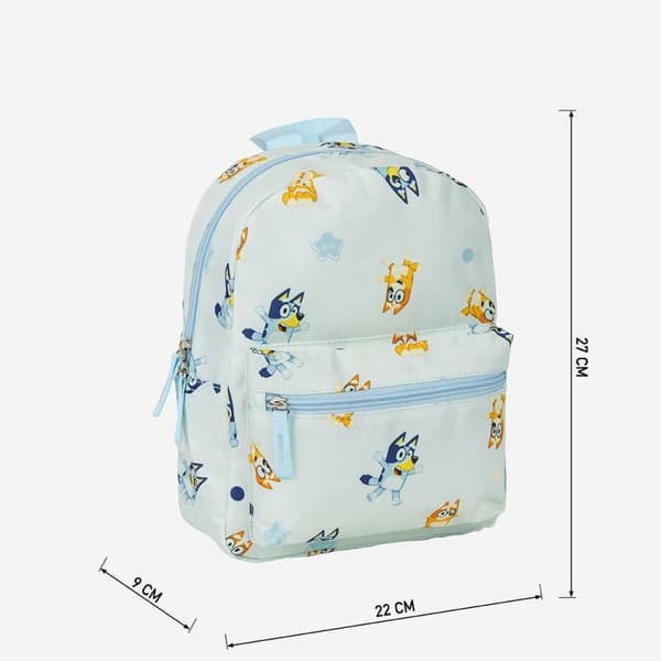 Skolebag Bluey Lyse Blå 22 x 27 x 9 cm