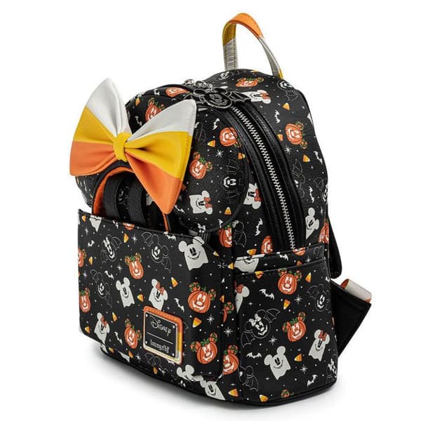 Rygsæk med pandebånd pige Loungefly Loungefly Disney Mickey og Minnie Spooky Halloween