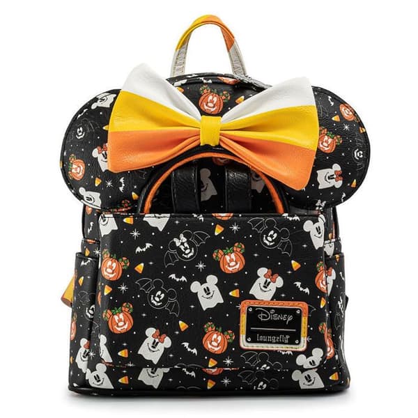 Rygsæk med pandebånd pige Loungefly Loungefly Disney Mickey og Minnie Spooky Halloween
