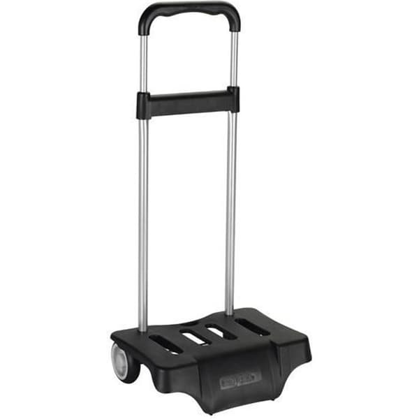 Vagn med hjul - Svart - Lätt aluminium - Stötsäker - Tysta hjul