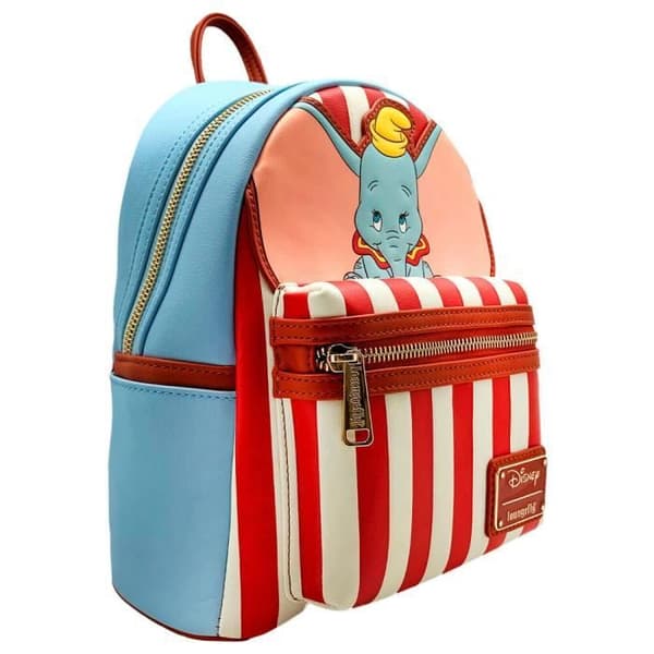 Ryggsäck - LOUNGEFLY - Dumbo - Polyuretan - 22,5x26,25x11,25cm - Unisex
