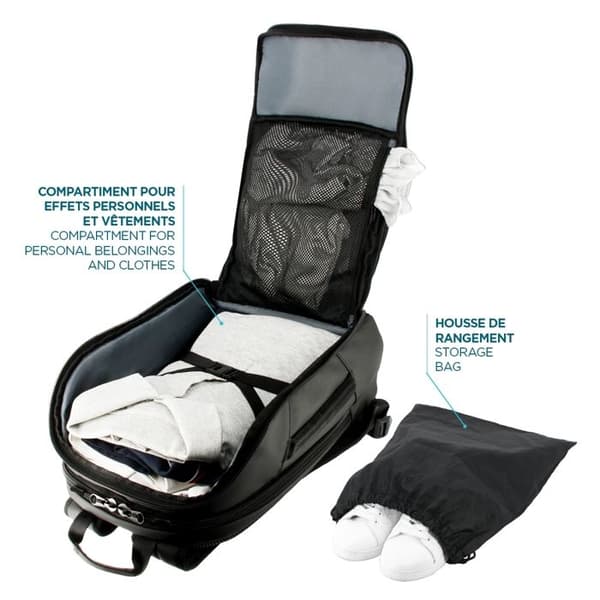 Professionell Ryggsäck / Resa 48h 30L Dator 14-15,6" - Kabinväska - Svart - MOBILIS