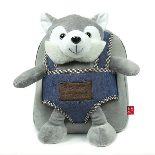 Perletti ryggsäck Husky 2,7 liter 26 cm polyester grå