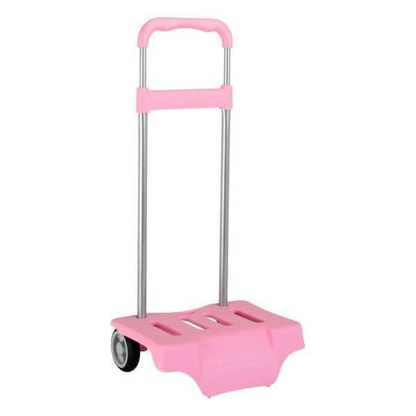 "Vagn för ryggsäck - Safta - Rosa - Kapacitet 23L - 2 hjul - Sportig design"