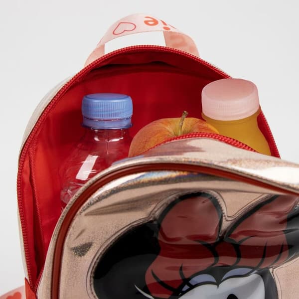 Børnetaske Minnie Mouse Rød 20 x 23 x 8 cm