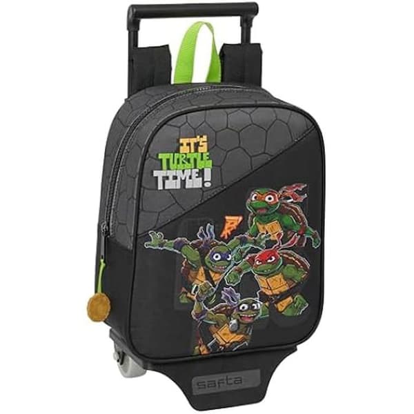 SAFTA barnkammare ryggsäck - Ninja Turtles - Moch 232 + vagn 805 - Bekväm och mångsidig