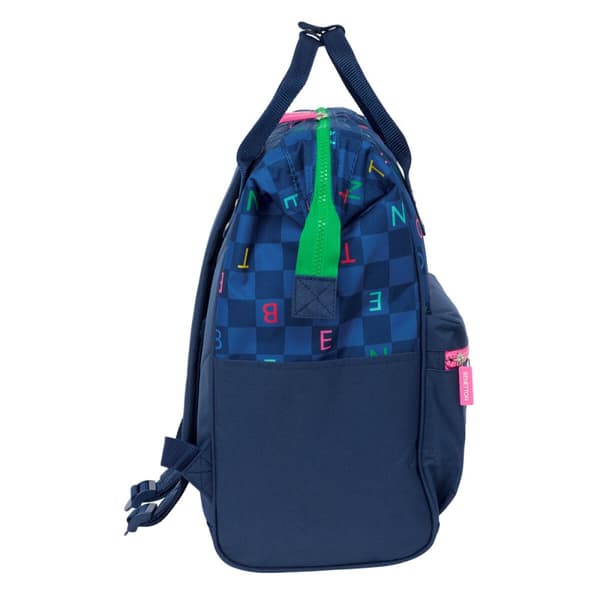 Koululaukku Benetton benetton Laivastonsininen 27 x 40 x 19 cm