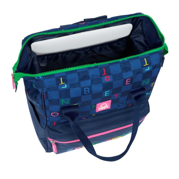 Koululaukku Benetton benetton Laivastonsininen 27 x 40 x 19 cm