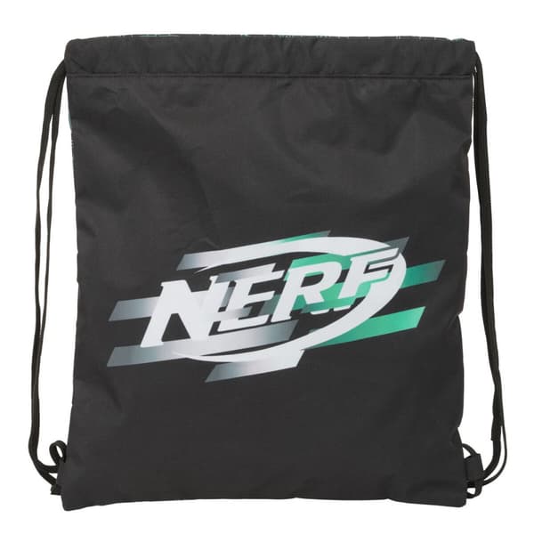 Skopåse med remmar Nerf Game Svart 35 x 40 x 1 cm