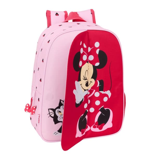 Koululaukku Minnie Mouse Naive Pinkki 26 x 34 x 11 cm
