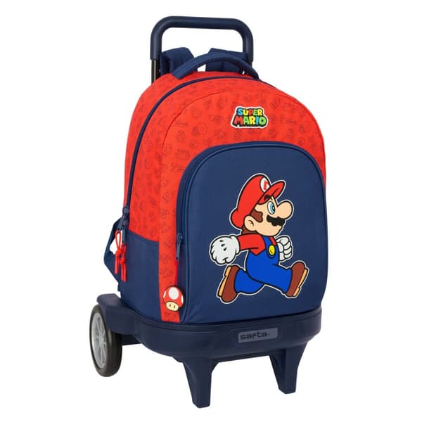 Koululaukku Super Mario Trick Punainen Tummansininen 33 x 45 x 22 cm