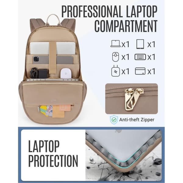 INF Stor kapacitet Business ryggsäck för män, Laptop ryggsäck
