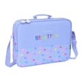 Miniatyrbilde 1 av 2: Skolebag Benetton Lila Syrin 38 x 28 x 6 cm