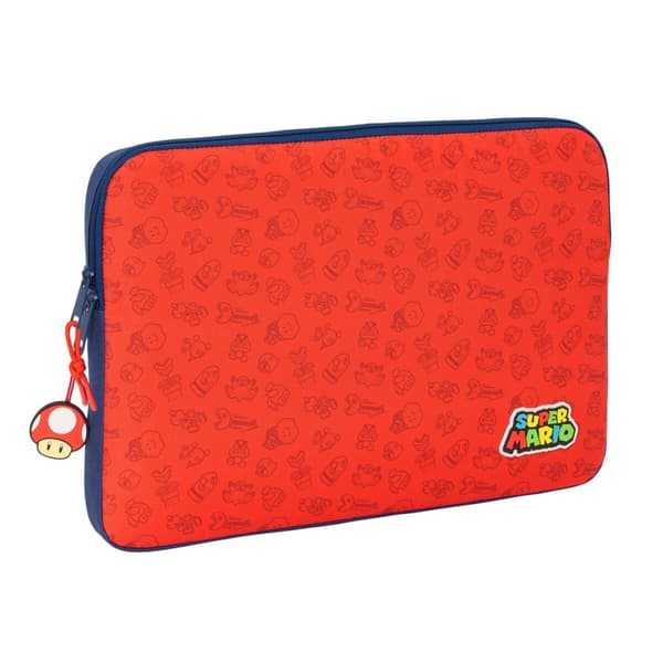 Skolebag Super Mario Trick Rød Mørkeblå 39,5 x 27,5 x 3,5 cm