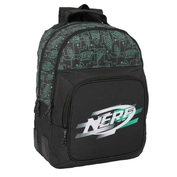 Skolebag Nerf Game Svart 32 x 42 x 15 cm