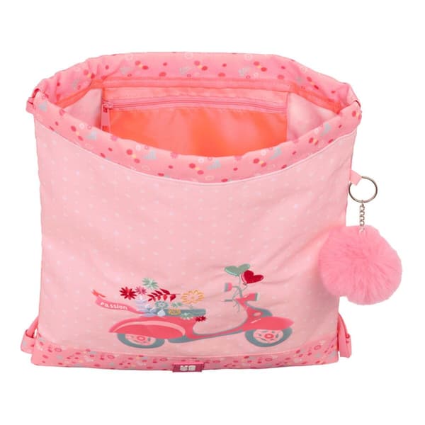Ryggsekk med Stringer Moos Passion Flerfarget 35 x 40 x 1 cm