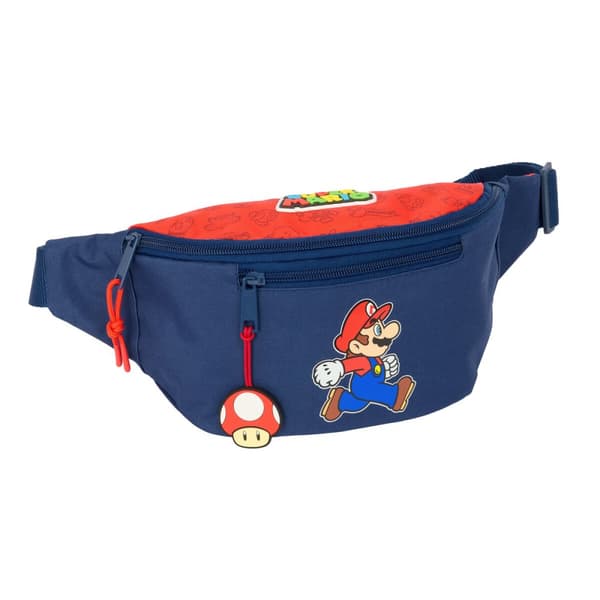 Midjeväska Super Mario Trick Röd Mörkblå 23 x 12 x 9 cm