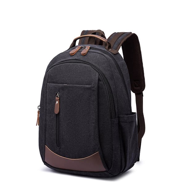 INF Ny Canvas Laptop-ryggsekk for menn, romslig forretningsreiseveske
