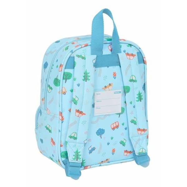 Skoletaske Safta 22 x 27 x 10 cm Bil
