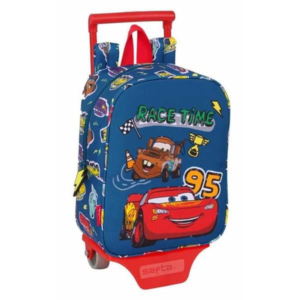 Skolväska med hjul Cars Racing 22 x 27 x 10 cm