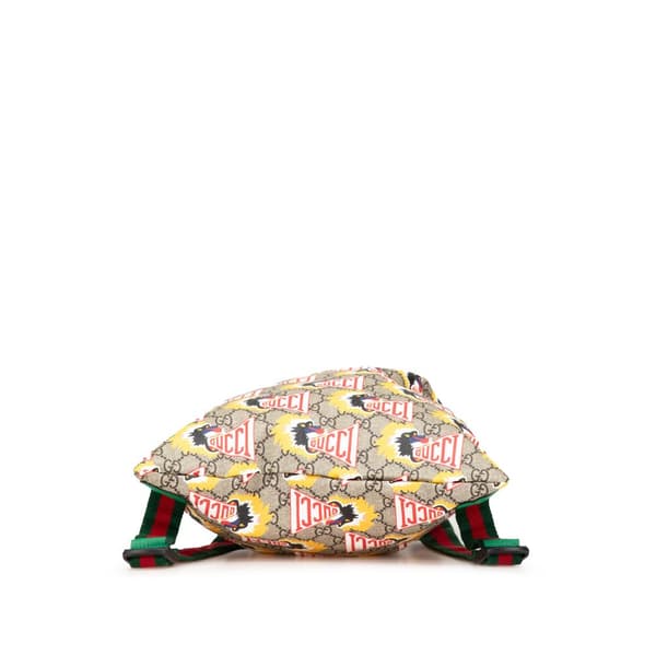 Pre-owned Gucci GG Supreme Baboon Children's Backpack Brown