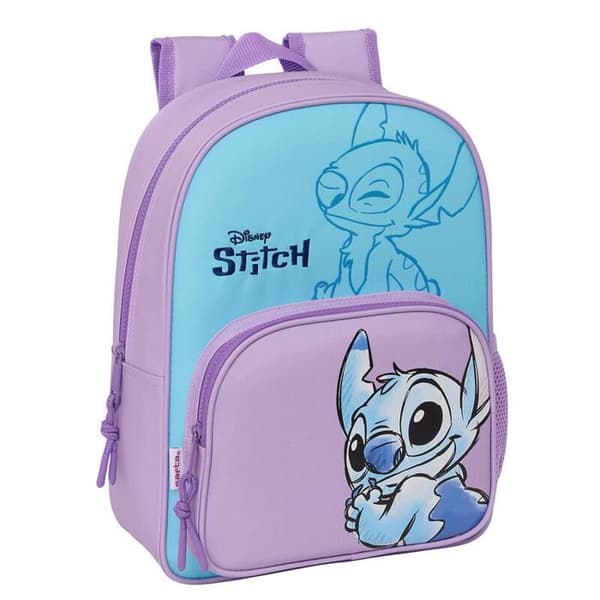 Ryggsäck - Safta - Disney Stitch Sweet - Lila/Blå - Anpassningsbar till vagn - Ergonomiska remmar