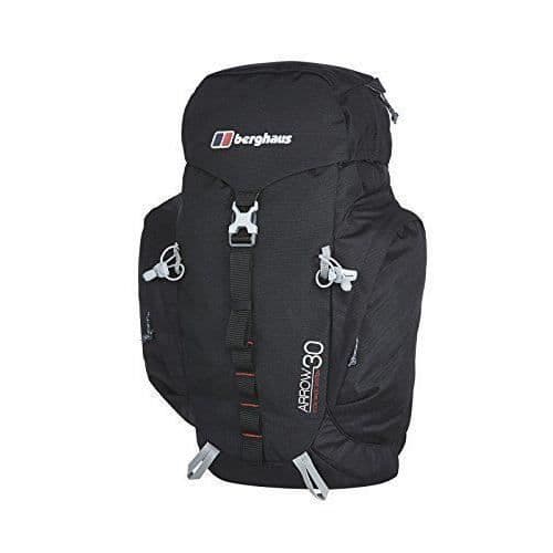 Ryggsäck - Berghaus - Arrow 30 - Svart/Extremröd - Flow back system - Regnskydd