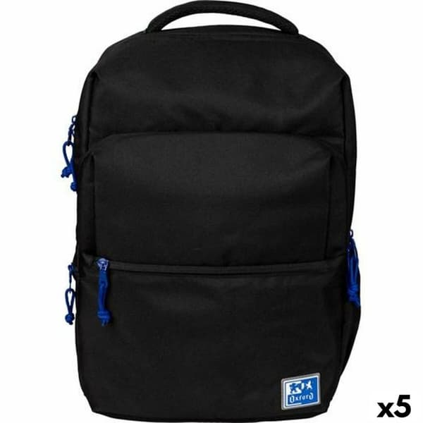 Koululaukku Oxford B-Ready Oxfbag Musta 42 x 30 x 15 cm (5 osaa)