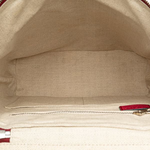 Pre-owned LOEWE Small Leather Goya Backpack Red