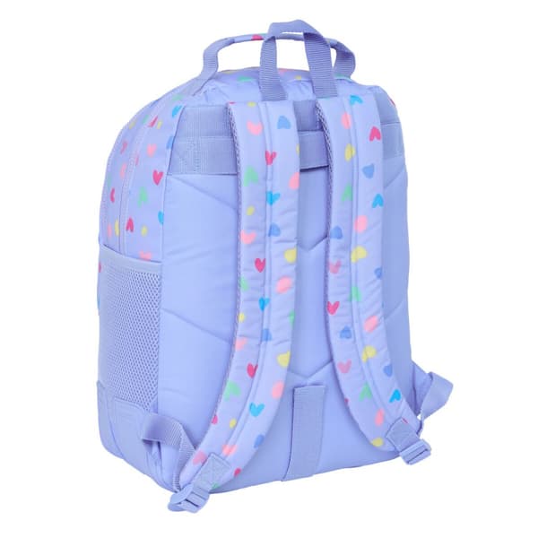 Skoletaske Benetton Lila Syren 32 x 42 x 15 cm