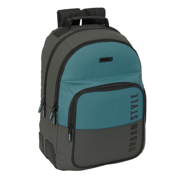 Koululaukku Safta Urban style Sininen Harmaa 32 x 42 x 15 cm