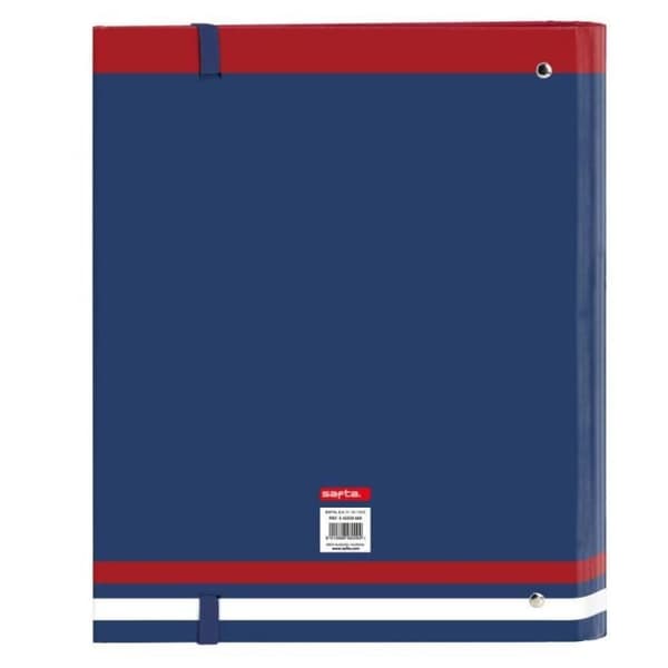 Ringbindning - Safta - Universitet A4 - Röd Blå marin - Polyester 600D - 27 x 32 x 3.5 cm