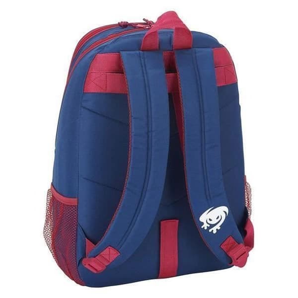 Skolväsk - Levante U.D. - Blå Röd Mörkröd - Polyester - Vadderade axelremmar - Barn