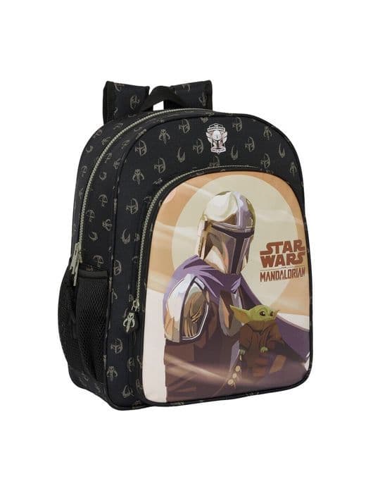 Ryggsäck - Safta - Star Wars The Mandalorian - 38 cm - Mjuka bärremmar - Sidofickor