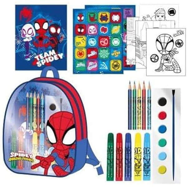 Ryggsäck - Spiderman - Färgglad - 22x23x7 cm - 0,250 kg - Barn