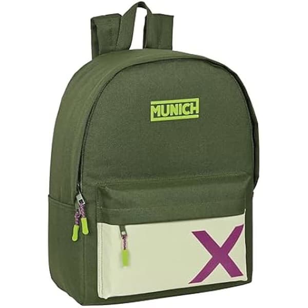 Ryggsäck - SAFTA - Munich Bright - För 14,1" laptop - Khaki - Bekväm och mångsidig