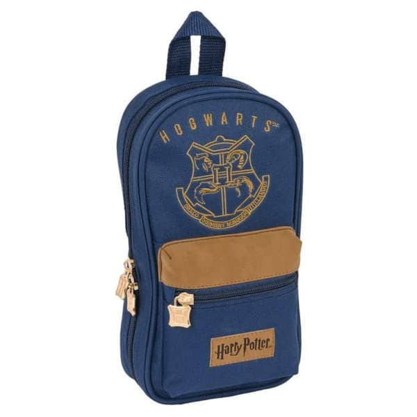 Pennfodral - SAFTA - Harry Potter - Brun och Marinblå - 12x23x5 cm - Magic