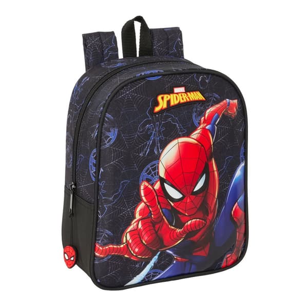 Skoletaske Spider-Man Attack Sort 22 x 27 x 10 cm